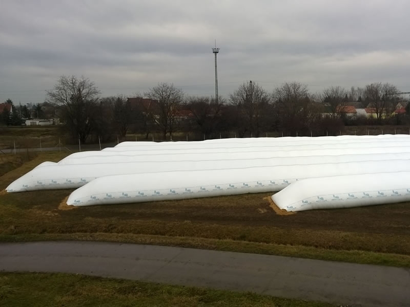 AGRAR-bag Folienschlauch Getreidelagerung auf unbefestigtem Boden